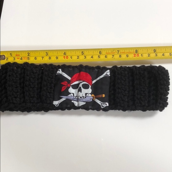 Pirate skull crossbones headband Halloween costume - Picture 2 of 3